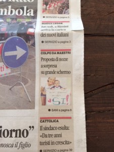 Prima pagina Corriere