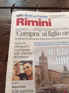 15ottobre Primapagina Resto Carlino Maestri