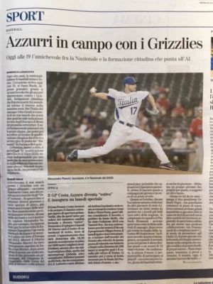 Italia Baseball A Torino Per Amichevole