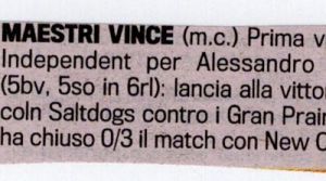 Gazzetta 15 Maggio 2011