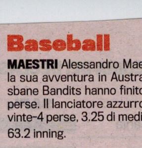 Gazzetta Gennaio 2012